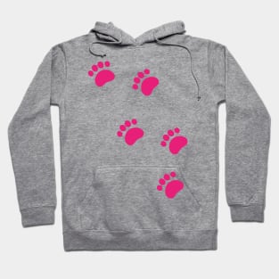 Animal Tracks Paw Prints Hoodie